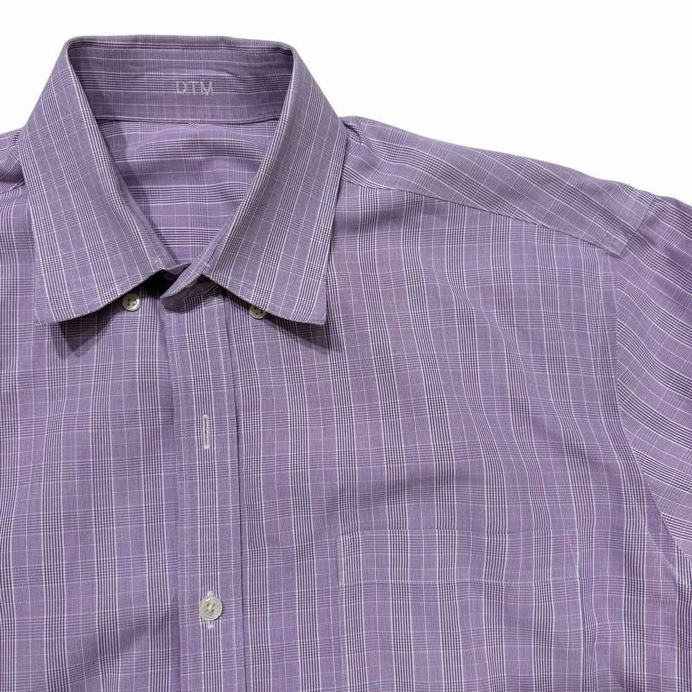 Lot Of 2 J. Hilburn By Tessitura Monti Woven In Italy Cotton Dress Shirt Men's